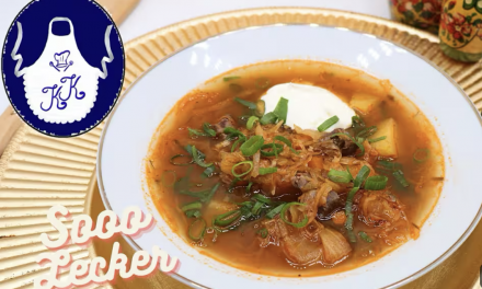 Russische Sauerkrautsuppe „Shchi“