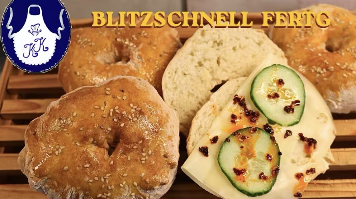 Schnelle Bagels ohne Hefe aus dem Airfryer