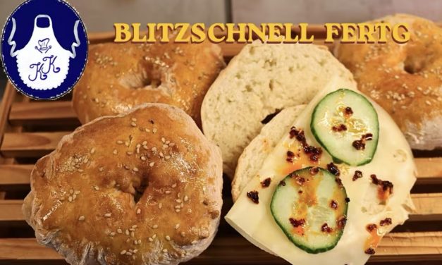Schnelle Bagels ohne Hefe aus dem Airfryer