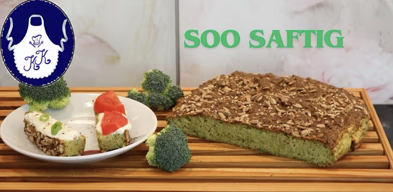 Brokkoli-Brot aus der Heißluftfritteuse/ dem Backofen