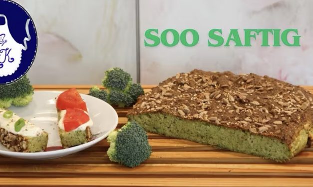 Brokkoli-Brot aus der Heißluftfritteuse/ dem Backofen