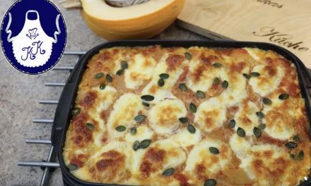 Vegetarische Kürbis-Lasagne (cremig, saftig & einfach)