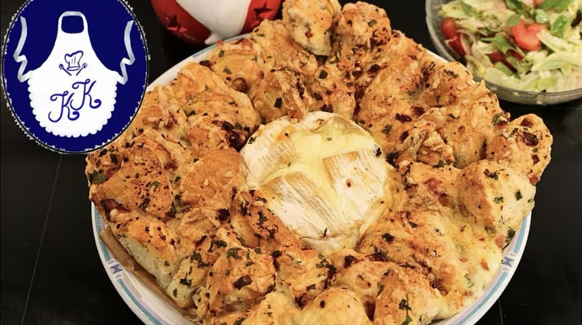 Knuspriger Croissant-Snack mit Ofenkäse (Airfryer & Ofen)